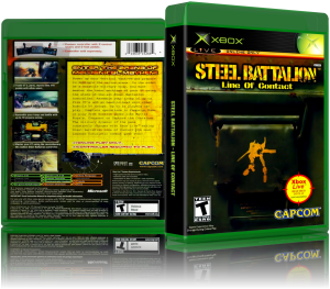 Steel Battalion - Line Of Contact (USA)3D Boxes Back Front